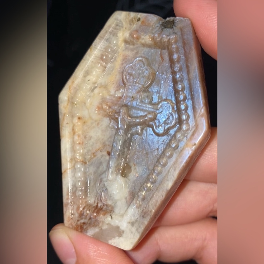 ❤️Cross Sunstone Moonstone Talisman Crystal